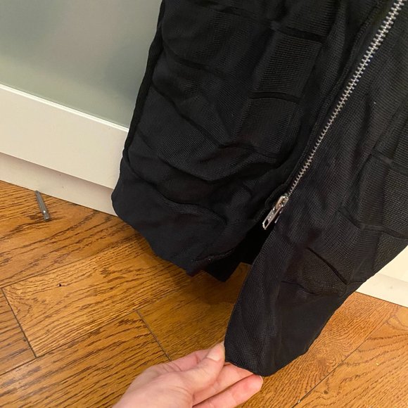 French Connection Zip Up Bandage Dress With Cutout - Picture 5 of 6